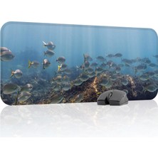Vera Concept Store Sualtı Gaming Mouse Pad Kauçuk Kaymaz Taban Mousepad (V5, 70X30 Xl)