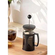 Vera Concept Store Cam French Press Kahve Demleme Paslanmaz Iç Yapı Siyah 350 ml