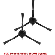Vera Concept Store Lin Grup Tcl Sweeva 6500 / 6500M ile ile Uyumlu 2 Adet Yan Süpürme Fırçası/yan Fırça