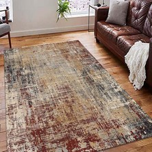 Vera Concept Store Hagan Desenli Kadife Pamuk Tabanlı Yıkanabilen Kaydırmaz Antibakteriyel Salon Halısı 120X180