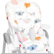 Vera Concept Store Holmer Leke Tutmaz Organik Mama Sandalyesi Minderi & Kılıfı Max-M (Pembe)