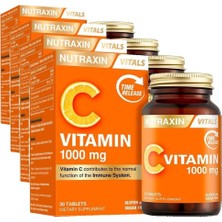 Vera Concept Store Vitals Vitamin C 1000 Mcg 30 Tablet Takviye Edici Gıda (4 Paketi)