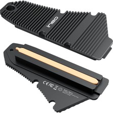 Vera Concept Store Ps5 Soğutucu, M.2 Nvme SSD Soğutucu, Ps5 Dahili Pcıe M.2 Nvme Gaming SSD Için, Saf Bakır Şeritle Tasarlanmış Magnezyum Alüminyum Alaşım [M24]