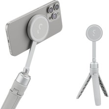 Vera Concept Store Snapstand Mini Video Selfie Çubuğu & Tripod,manyetik Telefon Tutucu, Bej