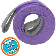 Vera Concept Store Sapan Polyester Spanzet 1 Ton 1 Metre Mor Sağlam Yük Kaldırma Taşıma Indirme Halat