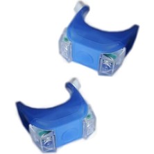 Vera Concept Store Slikonlu Ledli Mavi Renkli Bisiklet Lambası 2 Adet Pilli (Pil Dahil) Ikaz Lambası