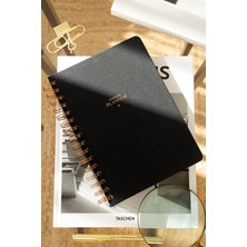 Vera Concept Store A5 Spiralli Keten Süresiz Planlayıcı Ajanda Siyah