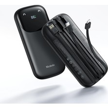 Vera Concept Store MC-8520 10000MAH 22.5W Pd & Qc Hızlı Şarj Dahili Kablolu Powerbank Siyah (Type-C/lightning/usb-A)