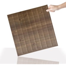 Vera Concept Store 3 Boyutlu Duvar Paneli Kabartmalı Lambiri Desenli Pvc 41X41 Cm/ 6 Adet /1 M²