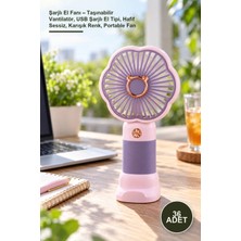 Yenilig 36 Adet Şarjlı El Fanı – Taşınabilir Vantilatör, USB Şarjlı El Tipi, Hafif Sessiz, Karışık Renk, Portable Fan