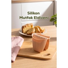Vera Concept Store 33006-1 Silikon Fırın Eldiveni Isı Yalıtımlı Mikrodalga Fırın Tencere Tepsi Tutacağı Krem