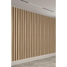 Vera Concept Store 3D Modern Ahşap Panel Tek Parça Duvar Kağıdı – Kolay Uygulama, 200 x 150