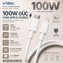Vera Concept Store 6A 100W Type-C To Lightning 2metre Süper Hızlı Data ve Şarj Kablosu