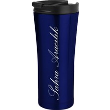 Vera Concept Store Mavi Termos Mug, 500 Ml, Paslanmaz Çelik, Kişiye Özel