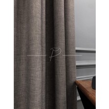 Vera Concept Store Fon Perde Natural Keten Ultra Dökümlü Lüx Perdelik 200 x 270 Koyu Vizon