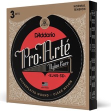 Vera Concept Store D'addario 3'lü Paket, Klasik Gitar Tel Seti, Pro-Arte, Sılve