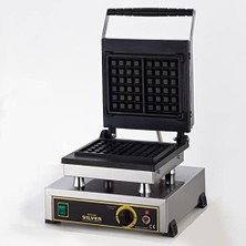 Vera Concept Store Tekli Kare Waffle Makinası Silver Profesyonel
