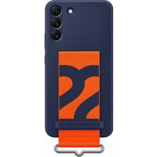 Vera Concept Store Galaxy S22 Plus Kordonlu Silikon Kılıf - Lacivert