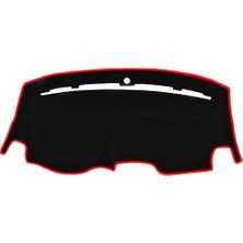 Vera Concept Store Guerrıno Torpido Koruma Halısı Siyah Kenar Renk Kırmızı Fiat Punto Grande 2005-2018 ile Uyumlu