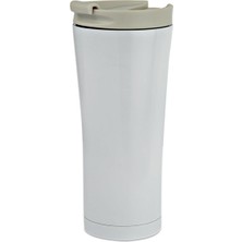 Vera Concept Store Tusah Beyaz Termos Mug 500 ml Baskı Yapılabilir Tek Ebat Unisex Beyaz