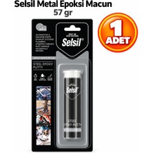 Selsil Arge Toptan Metal Epoksi Yapıştırıcı 57 gr Otomotiv ve Makine Parçaları, Egzoz Sistemleri,tesisat Işleri,sökülmüş Vidalar,pas Hasarlarında,ev Onarımları Için Uygundur.  1 Adet