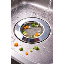 Vera Concept Store Paslanmaz Çelik Lavabo Süzgeçi Çap 7.5 cm Süzgeç 4 cm