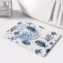 Vera Concept Store Banyo Paspası, Kaymaz Taban, Banyo Halısı, Makinede Yıkanabilir