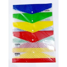 Vera Concept Store 4 Adet Kalın Plastik Çıtçıtlı Dosya Zarf Dosya