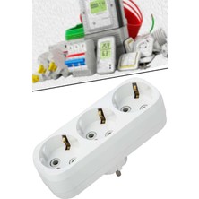 Vera Concept Store Fetih 104-03 3 Lü Topraklı Golyat Grup Fiş-Priz (Lale Model) 1410