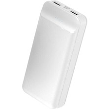 Vera Concept Store Beyaz Beyaz B-05 Hızlı Şarj Özellikli LED Göstergeli Taşınabilir Powerbank 20000MAH ile Uyumlu