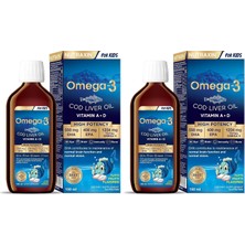 Vera Concept Store Omega-3 For Kids 150 ml – Çocuklar Için Balık Yağı Şurubu, Yüksek Dha ve Epa, Portakal Aromalı (2 Paketi)