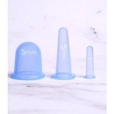 Vera Concept Store Silikon Masaj Kupası Seti 3'lü Mavi, Selülit Masaj Kupası