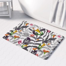 Vera Concept Store Banyo Paspası, Kaymaz Taban, Banyo Halısı, Makinede Yıkanabilir