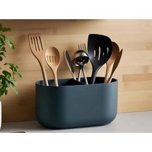 Vera Concept Store 2 Bölmeli Modern Mutfak Eşyası Tutucu – Masaüstü ve Tezgâh Düzenleyici, Şık Organizer Modern Kitchen Utensil Holder With 2 Compartments