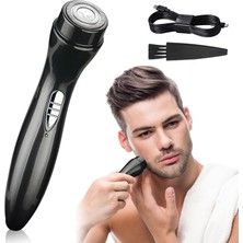 Vera Concept Store Mini Elektrikli Tıraş Makinesi, Akülü Cep Boyu Sakal Düzeltici, Taşınabilir USB Şarj Edilebilir Islak ve Kuru Sakal Bakım Kiti Ev, Araba, Seyahat, Kam