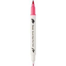 Vera Concept Store Pentel Brush Sing Pen Twin Çift Taraflı Fırça Uçlu Kalem Kırmızı