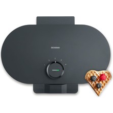 Vera Concept Store Wa 2119 Duo 1200 W Waffle Makinesi Yapışmaz Kaplamalı Waffle Makinesi, Iki Kabarık Çıtır Norveçli Kadın Için, Kompakt Tasarımlı Makine, Siyah, Wa 2119