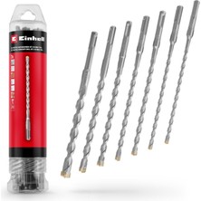 Vera Concept Store Orijinal Einhell 7 Parça Sds Plus Kırıcı Matkap Ucu Seti, 210 mm (4 Ağızlı Karbür Plakalı, Merkezleme Uçlu, 40CR Takım Çeliğinden Üretilmiştir; Tadila