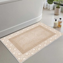 Vera Concept Store Monnhein 2'li Set Banyo Paspası, Yumuşak Banyo Halısı, Kaymaz Dot Tabanlı, Su Emici, Makinede Yıkanabilir - 50X60-60X100 cm