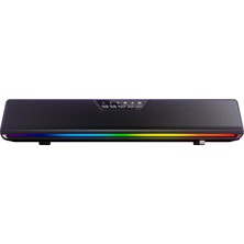 Vera Concept Store Aula Gs6 Pro 10W Rgb Bluetooth USB Kablolu Soundbar Hoparlör Player Özellikli Speaker Siyah