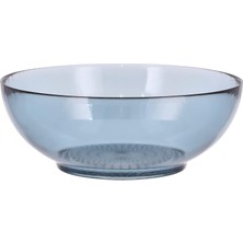Vera Concept Store Kusintha Salata Kasesi, Büyük Cam Kase, Çap 24 Cm, Mavi