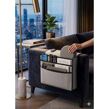 Vera Concept Store Koltuk Kenarı Organizer Düzenleyici Kumandalık 31X22X11 cm Yan Sehpa Kumandalık Koltuk Kenarı Organizer Koltuk Kenarı Düzenleyici Koltuk Başı Örtü Seh
