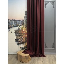 Vera Concept Store Fon Perde Blackout Karartma Işık ve Isı Engelleme Özelliği 150 x 270 Bordo, Rendecioğlutekstil