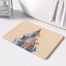 Vera Concept Store Banyo Paspası, Kaymaz Taban, Banyo Halısı, Makinede Yıkanabilir