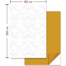 Vera Concept Store Kendinden Yapışkanlı Mermer Desenli Panel Silver Desen 82X122 cm (5m2 (5 Adet))