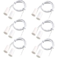 Vera Concept Store Rc-33 Nc Gömme Kablolu Güvenlik Pencere Kapı Kontak Sensörü Alarm Manyetik Saz Anahtarı Beyaz - (6 Set)
