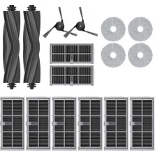 Vera Concept Store Dreame X40 Ultra L40 Ultra ile Uyumlu Kauçuk Fırça Hepa Mop Seti-16 Parça