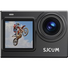 Vera Concept Store Sj6 Pro Wifi 4K60 UHD 24MP 165° Geniş Açı 1000MAH 2”/1.3” Çift Ekranlı Aksiyon Kamerası Siyah