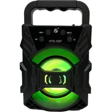 Vera Concept Store Bluetooth Hoparlör LED Işıklı Fm Radyo Kablosuz Hoparlör USB Flash-Hafıza Kart Giriş Ses Bombası 1057, Teknosepetim