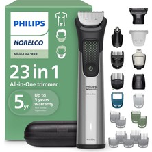 Vera Concept Store Philips All-In-One Seri 9000, 23 Parça Saç Kesme Makinesi - Yüz, Sakal, Baş ve Vücut Için Elektrikli Tıraş Makinesi ve Kesici, Tamamen Metal Kendiliği
